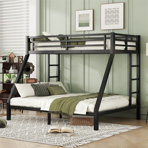 Metal bunk bed twin over - metal,