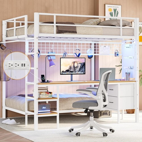 Metal bunk bed full - full, over